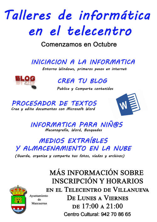 Talleres de Informática en el telecentro